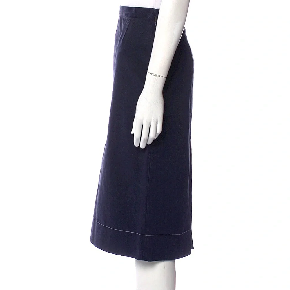 PRADA Black Knee-Length Skirt IT40/S
